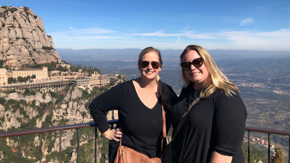 Emily and Hilary in Spain